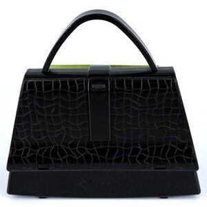 Post it Notes in Black Purse Holder Dispenser for Desk - 3"x3" Notes